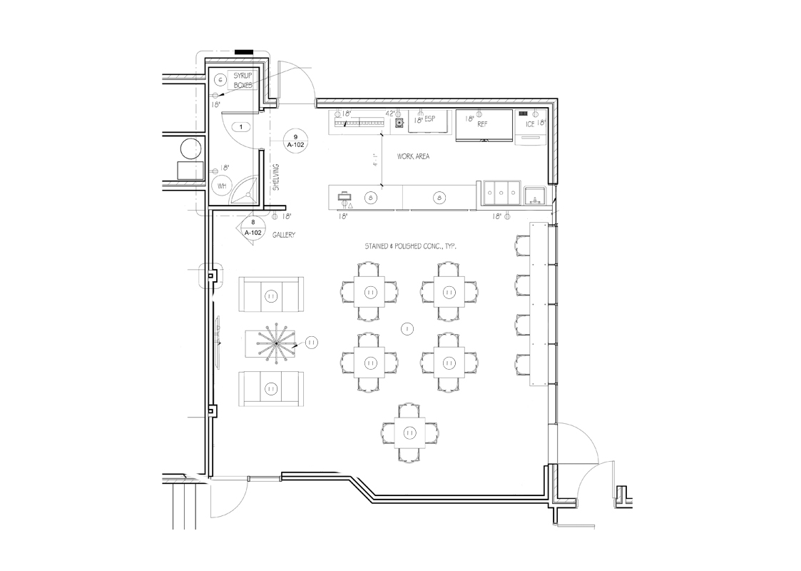 Coffee Shop Floor Plans Examples